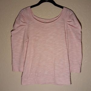 Free People 3/4 sleeve pink shirt Small